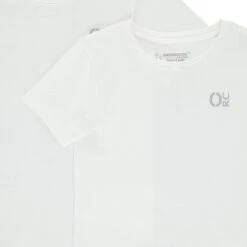 Lot De 2 Tee-shirts En Coton Uni (maillots De Corps) Print Logo -Orchestra 0G4701 BLAN 3 X