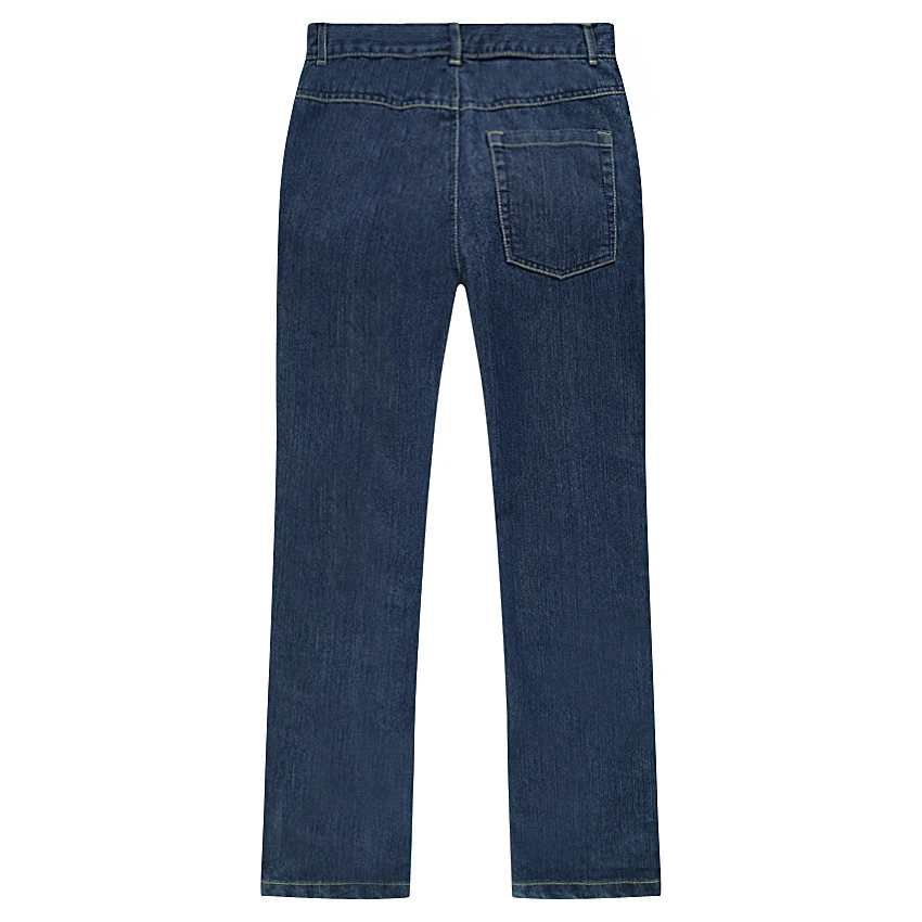 Junior - Jeans Coupe Droite Effet Délavé 2 Junior - Jeans Coupe Droite Effet Délavé – Image 2