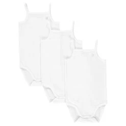 Lot De 3 Bodies Unis à Bretelles