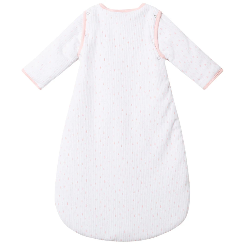 Turbulette à Manches Amovibles Effet Velours Côtelé Pour Bébé Fille 2 Turbulette à Manches Amovibles Effet Velours Côtelé Pour Bébé Fille – Image 2