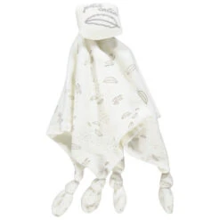 Doudou Plat Imprimé Plumes