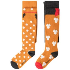 Lot De 2 Collants épais à Pois Et Motif Minnie Disney