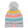 Bonnet De Ski En Tricot Doublé Polaire Pour Enfant Fille