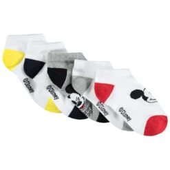 Lot De 5 Paires De Chaussettes Courtes Motif Mickey Disney