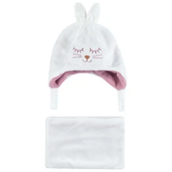 Ensemble En Sherpa Bonnet Et Snood Lapin
