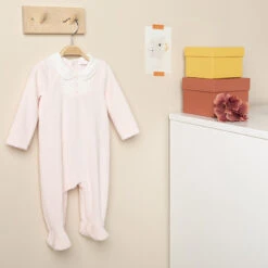 Dors-bien En Velours Côtelé à Col Claudine Brodé -Orchestra HB00G9 ROC 10 X