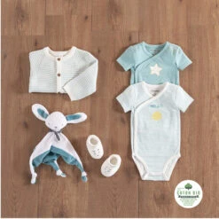 Lot De 2 Bodies Manches Courtes Print étoile Et Soleil -Orchestra HB00GC BLC 10 X