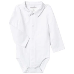 Body Manches Longues En Coton à Col Polo