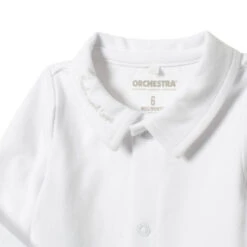 Body Manches Longues En Coton à Col Polo -Orchestra HB00GI BLA 3 X