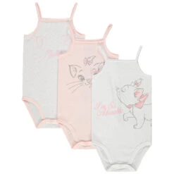 Lot De 3 Bodies à Fines Bretelles Print Marie Aristochats Disney