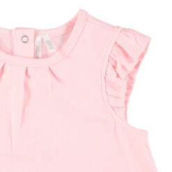 Combinaison Courte En Coton Et Manches Volantées Pour Bébé Fille -Orchestra HB00HU ROC 3 X