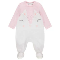 Dors-bien En Velours Motif Lapin