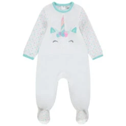Dors-bien En Velours Print Licorne Pour Bébé Fille