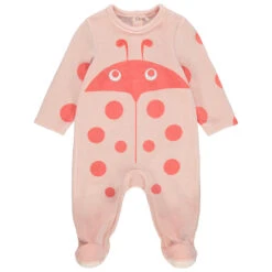 Dors-bien En Velours Motif Coccinelle