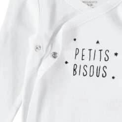 Lot De 3 Bodies Manches Longues Unis à Message Printé Pour Bébé Fille -Orchestra HB00IM BLA 3 X