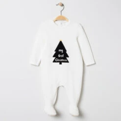 Dors-bien En Velours Motif Sapin De Noël Pour Bébé Fille