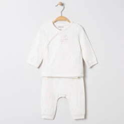 Ensemble Haut Pressionné Et Pantalon En Coton Pour Bébé Fille