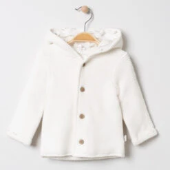 Gilet à Capuche En Coton Doublé Jersey Imprimé Pour Bébé