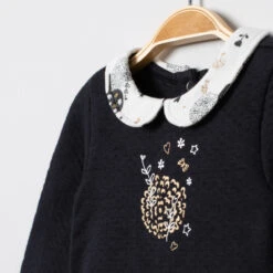 Robe Manches Longues Effet 2 En 1 à Motif Floral Et Paillettes -Orchestra HB00KR GRF 3 X