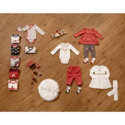 Tunique De Fête Manches Longues Imprimé étoiles Pour Bébé Fille -Orchestra HB00O0 RGM 15 X