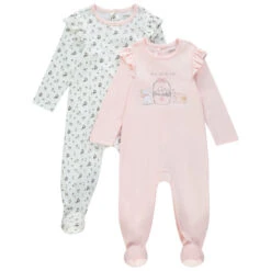 Lot De 2 Dors-bien En Coton Motif Lapins