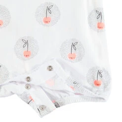 Combinaison Courte à Cerises All-over Pour Bébé Fille -Orchestra HB00PK BLA 3 X