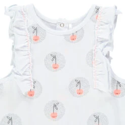 Combinaison Courte à Cerises All-over Pour Bébé Fille -Orchestra HB00PK BLA 4 X