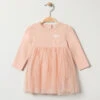 Robe Body Manches Longues Avec Tulle Pailleté Pour Bébé Fille