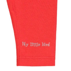 Ensemble Robe Manches Longues Volantée Et Legging Rouge -Orchestra HB00QY RGM 4 X