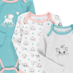 Lot De 3 Bodies En Coton Motif Marie Des Aristochats Disney -Orchestra HB00RI GRM 4 X