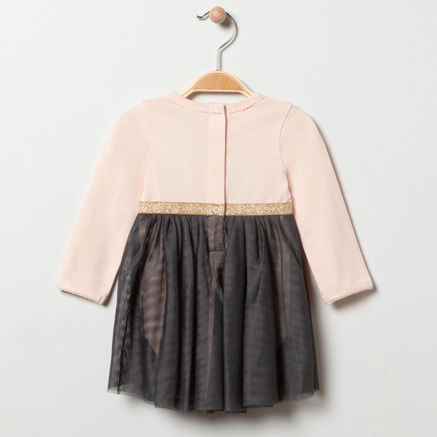 Robe Manches Longues Effet 2 En 1 Print Marie Disney Pour Bébé Fille 2 Robe Manches Longues Effet 2 En 1 Print Marie Disney Pour Bébé Fille – Image 2