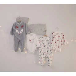 Lot De 2 Bodies Manches Longues Motifs Esprit Noël Pour Bébé Fille -Orchestra HB00RQ ECR 11 X