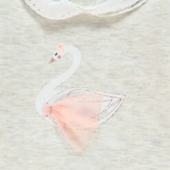 Dors-bien En Jersey Chiné Print Cygne -Orchestra HB00SB ECR 4 X