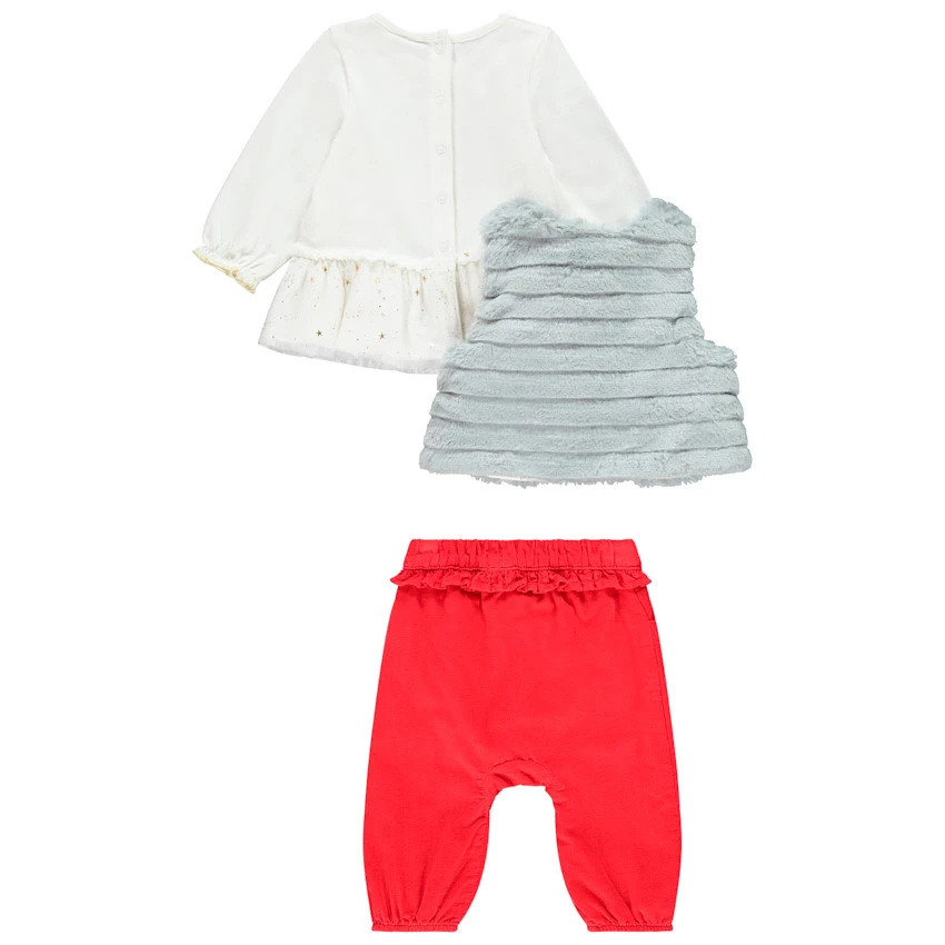 Ensemble 3 Pièces Esprit Noël Pour Bébé Fille 2 Ensemble 3 Pièces Esprit Noël Pour Bébé Fille – Image 2