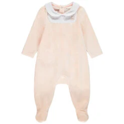 Dors-bien En Velours à Col Pour Bébé Fille