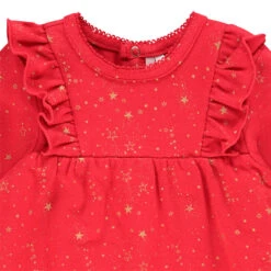 Tunique Manches Longues Rouge à étoiles Dorées Pour Bébé Fille -Orchestra HB00SU RGM 3 X