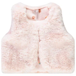 Gilet Sans Manches En Fausse Fourrure Pour Bébé Fille