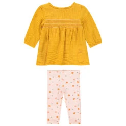 Ensemble Avec Tunique En Gaze De Coton Et Legging Pour Bébé Fille