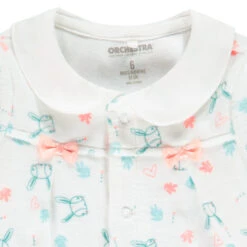 Dors-bien En Velours Imprimé Et Col Claudine Pour Bébé Fille -Orchestra HB00T9 ECR 4 X