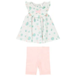 Ensemble 2 Pièces Tuniques Et Short Pour Bébé Fille