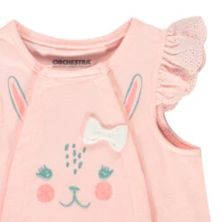 Combinaison Courte En Coton Motif Lapin Pour Bébé Fille -Orchestra HB00TP ROC 4 X