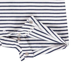 Combinaison Courte à Rayures Pour Bébé Fille -Orchestra HB00TW BLA 3 X