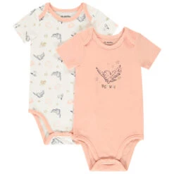 Lot De 2 Bodies Manches Courtes Harry Potter Warner Pour Bébé Fille