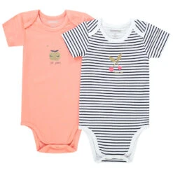 Lot De 7 Bodies Imprimé Fruits Pour Bébé Fille -Orchestra HB00U5 BLA 4 X