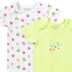 Lot De 7 Bodies Imprimé Fruits Pour Bébé Fille -Orchestra HB00U5 BLA 5 X