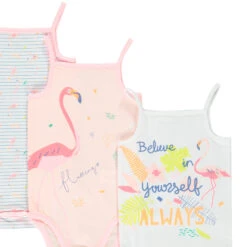 Lot De 3 Bodies Débardeurs Imprimé Tropical Pour Bébé Fille 6 Lot De 3 Bodies Débardeurs Imprimé Tropical Pour Bébé Fille -Orchestra HB00UE BLA 2 X