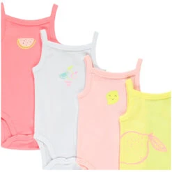 Lot De 7 Bodies Print Fruits Pour Bébé Fille -Orchestra HB00UF JAC 2 X