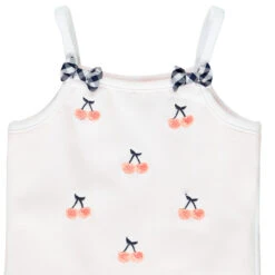 Body à Bretelles Avec Broderies Pour Bébé Fille 5 Body à Bretelles Avec Broderies Pour Bébé Fille -Orchestra HB00UN BLA 3 X