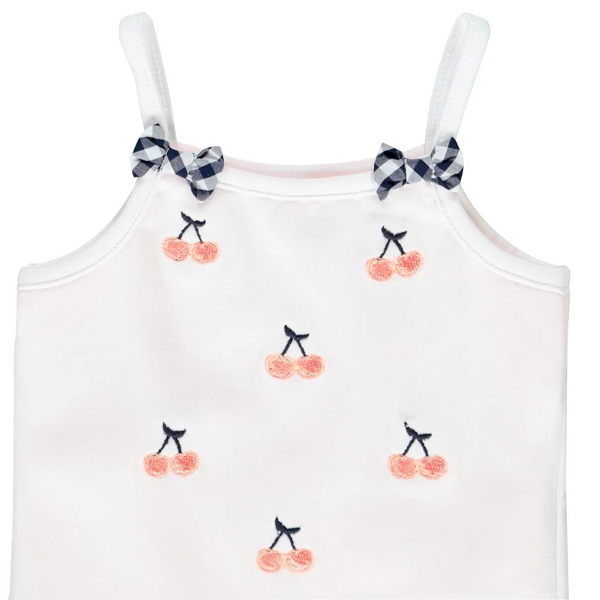 Body à Bretelles Avec Broderies Pour Bébé Fille 3 Body à Bretelles Avec Broderies Pour Bébé Fille – Image 3