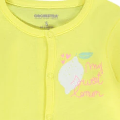 Lot De 2 Dors-bien En Jersey Print Citron Pour Bébé Fille -Orchestra HB00UP BLA 4 X